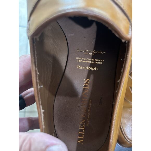 ALLEN EDMONDS Randolph Leather Slip-Ons Walnut Mens Size 12D main image 4